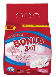 Bonux 3in1 Pure Magnolia Detergent automat, 20 spalari, 2 kg