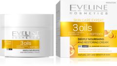 Eveline 3 Oils + Peptides Crema de Zi & Noapte Intens Hidratanta, 50 ml