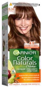 Garnier Color Naturals Vopsea de Par Permanenta cu Amoniac, 6.34 Ciocolata, 110 ml