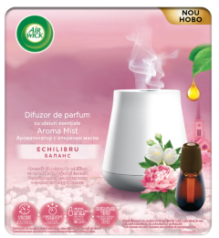 Air Wick Aroma Mist Echilibru Difuzor de Parfum + Rezerva cu Uleiuri Esentiale, 20 ml