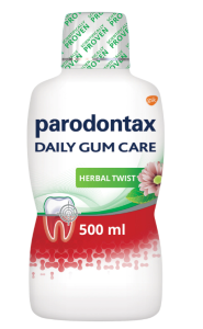 Parodontax Apa de Gura fara alcool Daily Gum Care Herbal Twist, 500 ml