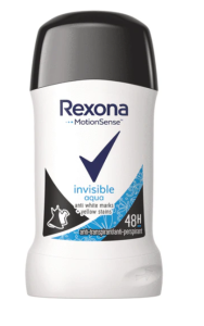 Deodorant antiperspirant stick Rexona Invisible Aqua, 40 ml