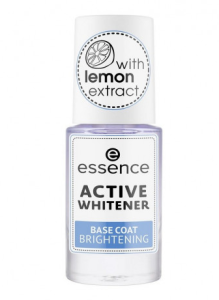 Essence Active Whitener Base Coat Brightening Baza pentru unghii, 8 ml