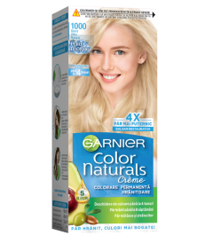 Garnier Color Naturals Vopsea de Par Permanenta cu Amoniac, 1000 Blond Ultra Natural, 110 ml
