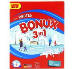 Bonux  3in1 Ice Fresh Detergent Automat, 4 spalari,  400gr
