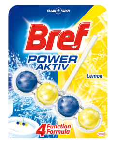 Bref Power Aktiv Odorizant Toaleta Lemon, 50 g