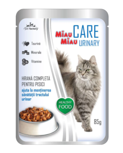 Miau Miau Care Urinary Hrana umeda pentru pisici cu peste, plic 85 g