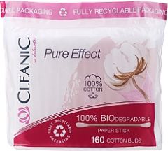 Cleanic Pure Effect Betisoare Urechi Biodegradabile Punga, 160 buc