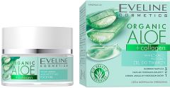 Eveline Organic Aloe+ Colagen Gel Hidratant si Matefiant, 50 ml