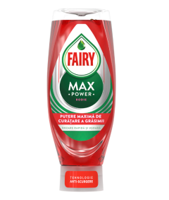 Fairy MaxPower Detergent de Vase Rodie, 450 ml