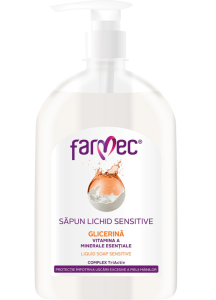 Sapun lichid Farmec Sensitive cu glicerina, 500 ml