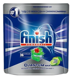 Finish Detergent de Vase pentru Masina de Spalat Quantum Max Apple Lime, 36 tablete