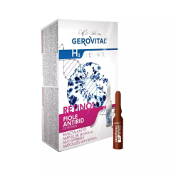 Farmec Fiole antirid cu retinol Gerovital H3 Retinol, 10 fiole x 2ml