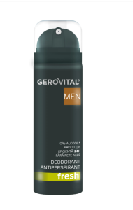 Gerovital Men Deodorant Antiperspirant Fresh, 150 ml