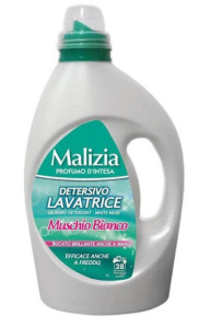 Detergent lichid Malizia, Muschio Bianco, 1.8l, 28 spalari