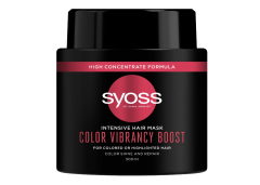 Syoss Intensive Color Vibrancy Boost Masca de par pentru par vopsit sau cu suvite colorate, 500ml
