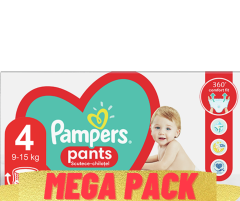 MEGA PACK Pampers Scutece Pants Active Baby Nr. 4, 9-15 kg, 96 bucati