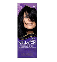 Vopsea de par permanenta Wella Wellaton 2/0 Black, 110 ml