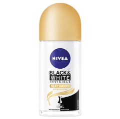 Deodorant roll-on Nivea Black&White Silky Smooth, 50 ml