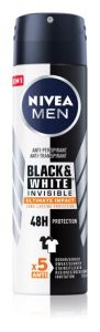 Nivea Men Antiperspirant Spray Black&White Invisible Ultimate Impact, 150 ml