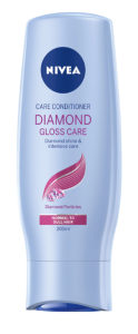 Balsam Nivea Diamond Gloss Care pentru Par Normal spre Lipsit de Vitalitate, 200 ml