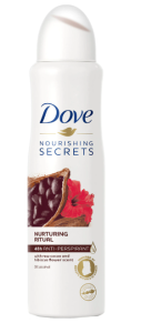 Dove antiperspirant deo 150 ml Nurturing Ritual Raw Cacao & Hibiscus Flower