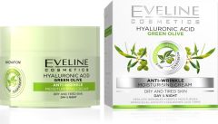 Eveline Crema de zi si noapte impotriva ridurile cu Extras din Masline Verzi si Acid Hyaluronic