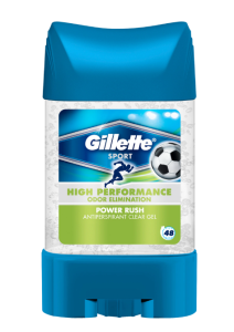 Deodorant antiperspirant stick Gillette Power Clear Gel Power Rush, 70 ml