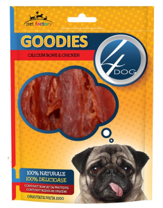 4DOG Recompense Goodies Duck Jerky Tenders, 100g