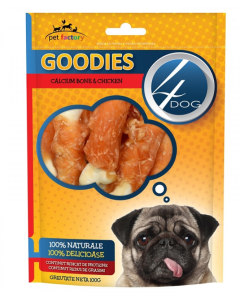 4DOG Recompense Goodies Bone And Chicken, 100g