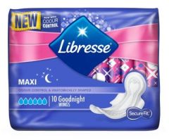 Libresse absorbante 10buc Maxi Goodnight Wings