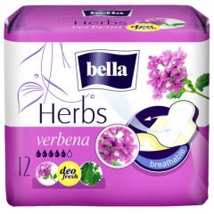 Bella Absorbante Herbs Verbena, 12buc