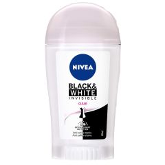 Deodorant stick NIVEA Invisible for Black & White Clear, pentru femei, 40 ml