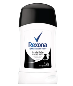 Deodorant stick Rexona Invisible Black & White, 40 ml