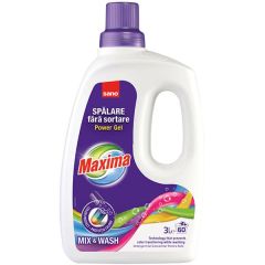 Sano Maxima Detergent Haine Lichid Power Gel Mix and Wash, 3L