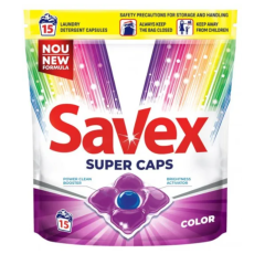 Detergent capsule Savex Super Caps, color, 15 bucati