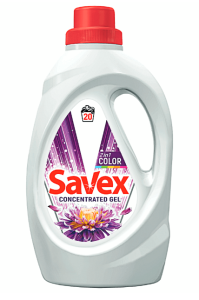 Savex detergent lichid 1.1l, 2in1 Color, 20 spalari