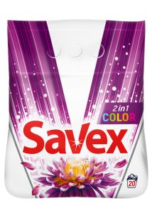 Savex 2in1 Color Detergent Rufe Automat 2kg, 20 spalari