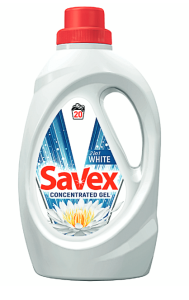 Savex detergent lichid 1.1l, White Color, 20 spalari
