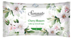 Senzate Servetele Demachiante Cherry Blossom pentru toate tipurile de ten, 25buc