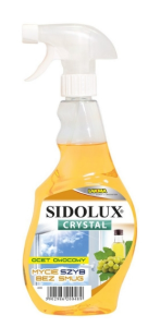Sidolux Crystal Fruit Vinegar cu Pulverzator pentru Geam, 500ml