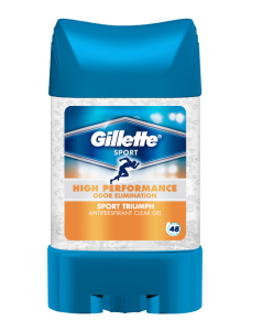 Deodorant antiperspirant stick Gillette Power Clear Gel Triumph Sport, 70 ml