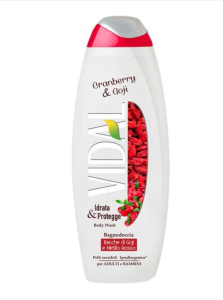 Vidal Gel de Dus Cranberry & Goji, 500 ml