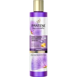 Pantene Pro-V Miracles Sampon Par Strength & Anti-Brassiness Purple, neutralizeaza tonurile de galben, 225 ml