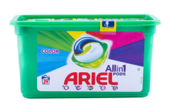 Ariel Detergent Capsule Pods Color, 39buc