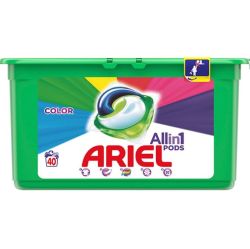 Ariel detergent capsule 40buc Allin1Pods Color, 40 spalari