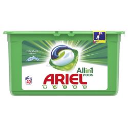 Ariel detergent capsule 40buc Allin1Pods Mountain Spring, 40 spalari