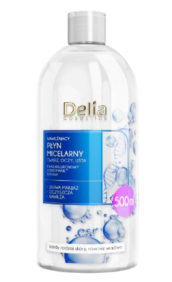 Delia Apa micelara pentru curatare, cu acid hialuronic, 500 ml