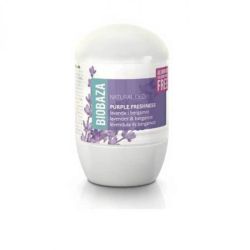 Deodorant natural pe baza de piatra de alaun pentru femei PURPLE FRESHNESS (lavanda si bergamota), Biobaza, 50 ml