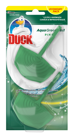 Duck Odorizant Toaleta Aqua Green, Pin, 2x40g